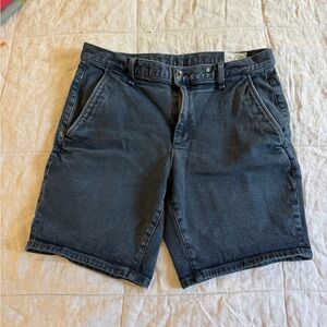 rag & bone Men's Black Flat Front Denim Shorts